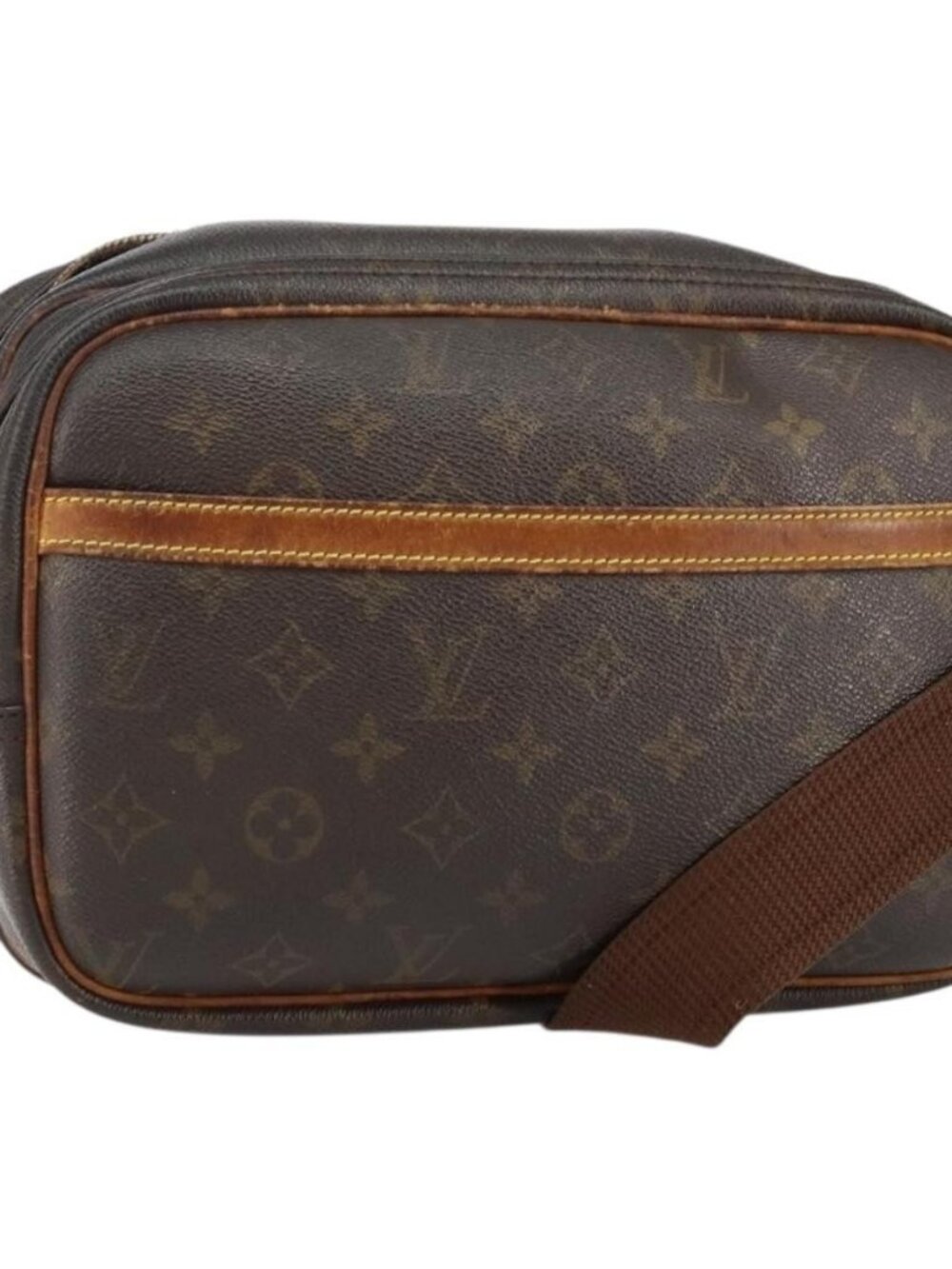 Authentic LOUIS VUITTON Monogram Reporter PM Shoulder Bag M45254 LV